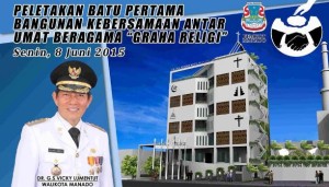 Peletakan batu pertama Gedung Graha religi