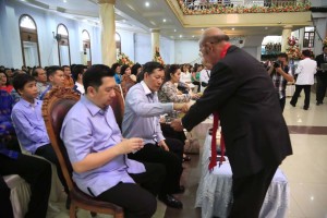 GSVL-Mor mengkuti perjamuan