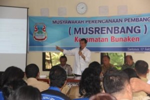 Walikota Manado Marathon Buka Musrenbang Kecamatan