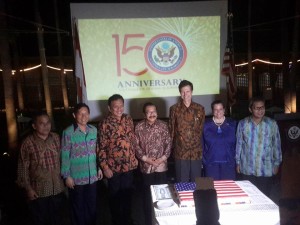 ‎Olly, GSVL dan JWS Hadiri HUT ke 150 Tahun Konjen AS di Surabaya