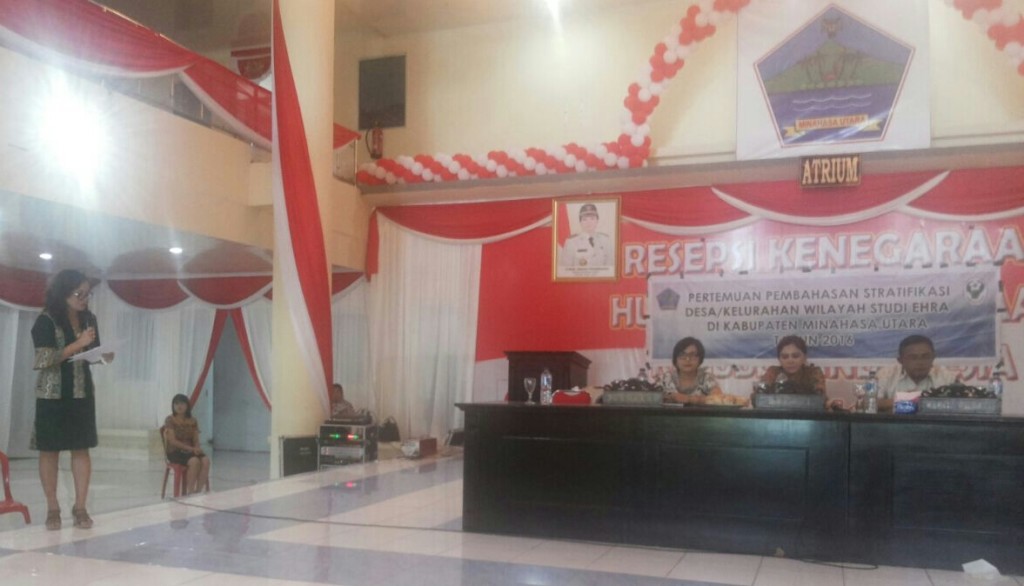 Bupati Minut Buka Stratifikasi Desa Dan Kelurahan Wilayah Studi EHRA