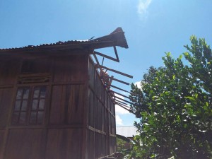 Lima Rumah di Desa Tokin Rusak Parah Dihantam Puting Beliung