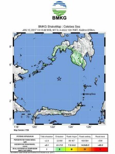 Sulut Digoyang Gempa 7.2 SR, Info BMKG Tidak Berpotensi Tsunami