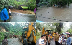 Curah Hujan Tinggi, Longsor dan Banjir Terjadi di Wilayah Minut