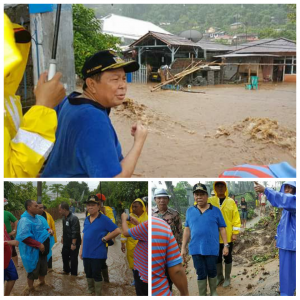 Turun Langsung di Lokasi Banjir dan Longsor, Lomban Minta Warga Bitung Waspada