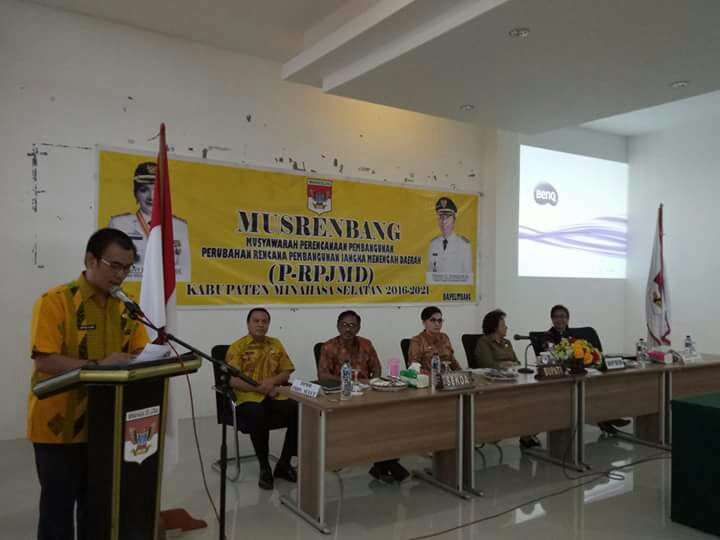 Pemkab Minsel Gelar Musrembang Penyusunan Perubahan RPJMD 2016-2021