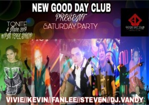 Malam Ini Saturday Party Hentak Panggung New Good Day Club