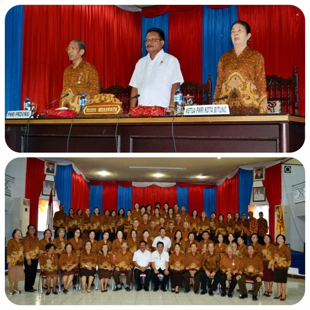 Harapan Wawali Mantiri Usai Lantik PWRI Kota Bitung‎