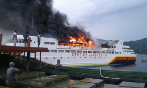 KM Cantika Lestari 77 Terbakar di Bitung, Kerugian mencapai 2 Miliar