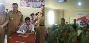 Wakili Bupati VAP, Wabup Lengkong Dan Sekda Buka UNKP Serta UNBK SMA