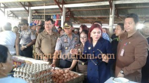 Jelang Puasa Bupati VAP Pantau Harga  Dan Ketersediaan Sembako di Pasar Kema