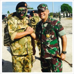 “NKRI Harga Mati, Bangun Jiwa Korsa”, Gubernur Olly Ikut Latihan Perang di Natuna