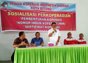 Sosialisasi NIK, Mantiri : Koprasi di Bitung Harus Tertib Administrasi