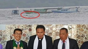 Astaga..! Perahu Terbalik, Ketua PKB Sinode GMIM Dan Rombongan Nyaris Tenggelam