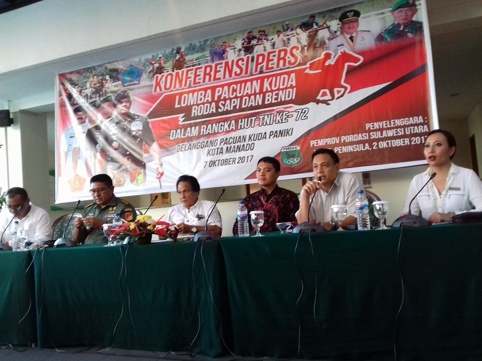 Gelar Lomba Pacuan Kuda, Roda Sapi dan Bendi, Pordasi Gandeng TNI