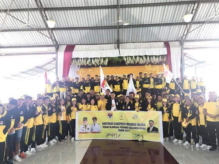 Resmi Dilepas, Kontingen Minsel Siap Raih Emas di Porprov Sulut