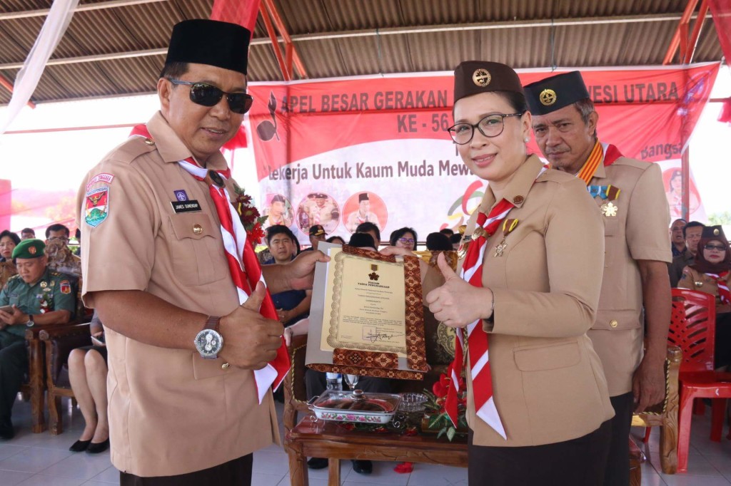 Bupati Jadi Irup Apel Besar Gerakan Pramuka Sulut dalam rangka HUT ke -56