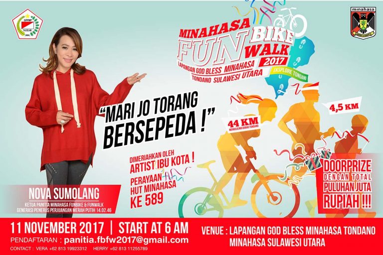 Digagas Ormas GPPMP, Fun Walk dan Fun Bike di Minahasa Bakal Meriah