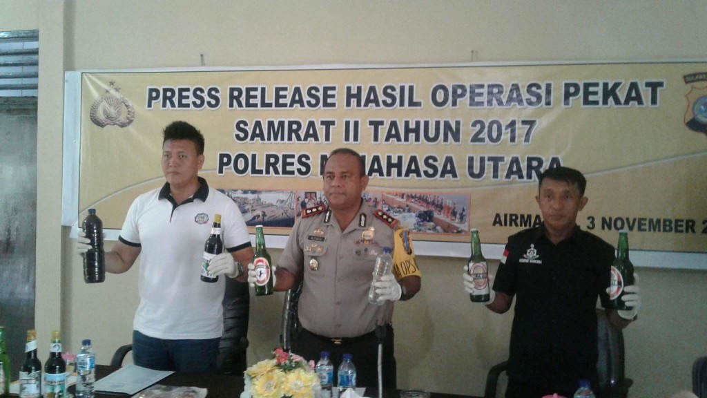 Ini Hasil Operasi Pekat Samrat II 2017 Polres Minut