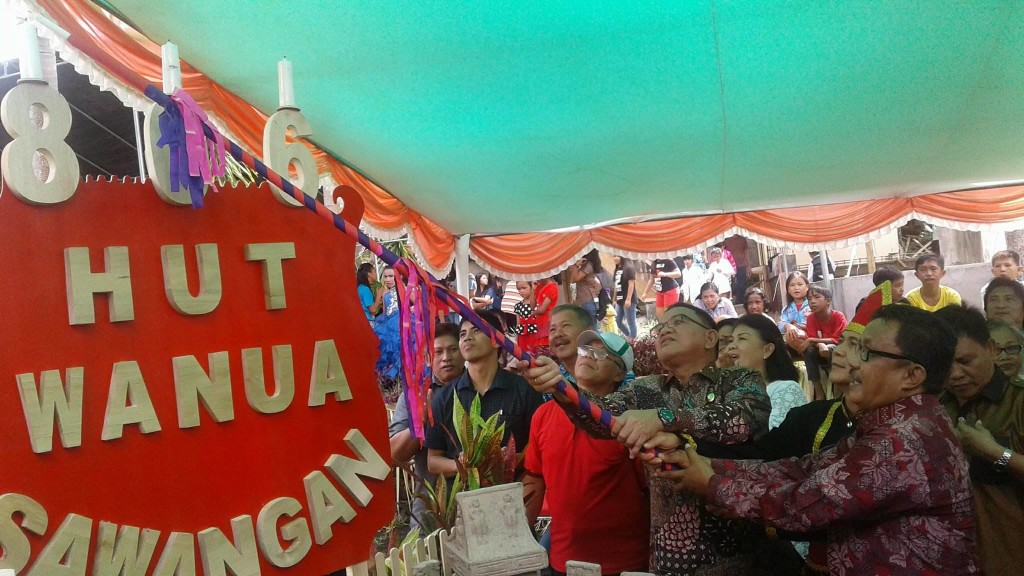 Rayakan HUT Ke-806 Desa Sawangan Tertua di Minut