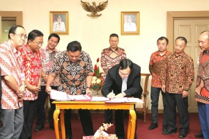 Pemprov Sulut dan CCCC Tandatangan Nota Kesepahaman Pembangunan KEK Bitung