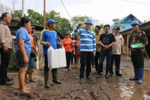 Walikota GSVL Pantau Lokasi Bencana Bancana dan Longsor
