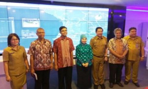 Tim Penilai Geospasial Kunjungi Ruang Cerdas Comand Center