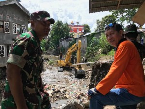 GSVL Gandeng TNI/Polri Bersihkan Lokasi Banjir