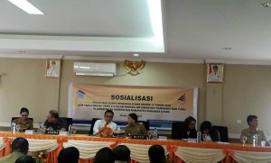 Hindari Penyimpangan Pada Transaksi Keuangan Pemkab Minut Sosialisasi Perbup No 15 Tahun 2018