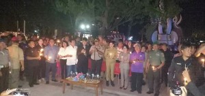 1000 Lilin Dari Minut Untuk Surabaya, Bupati VAP Kecam Aksi Teroris