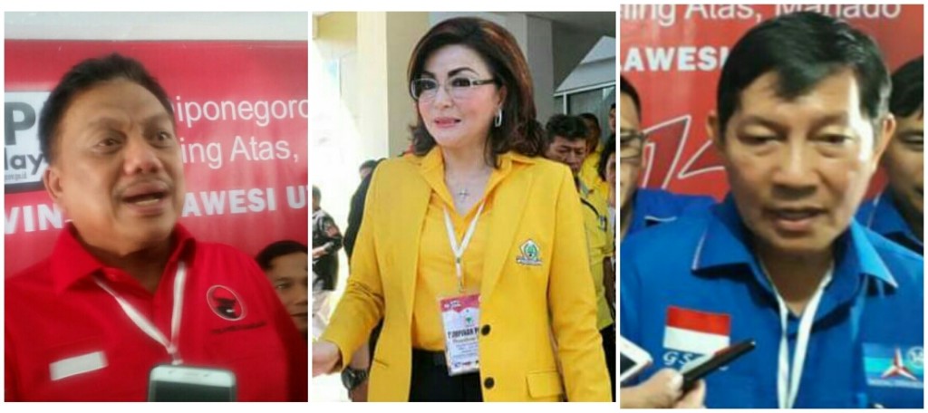 “Tatap Pilgub 2020”, OD, Tetty dan GSVL Berebut Kursi di Deprov Sulut