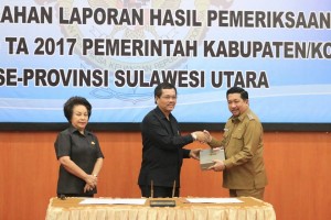 LKPD 2017, Pemkot Manado Raih Opini WTP
