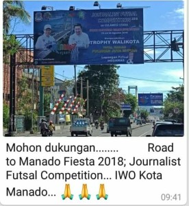 Road to Manado Fiesta 2018: Wali Kota GSVL Sediakan Puluhan Juta untuk Jurnalis se Sulut