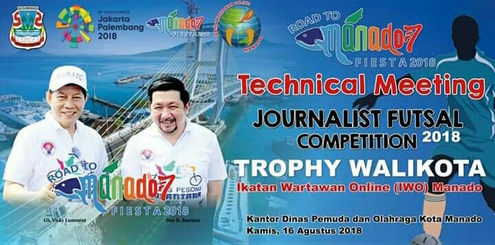 Besok, IWO Manado Gelar Technical Meeting ‘Journalist Futsal Competition’