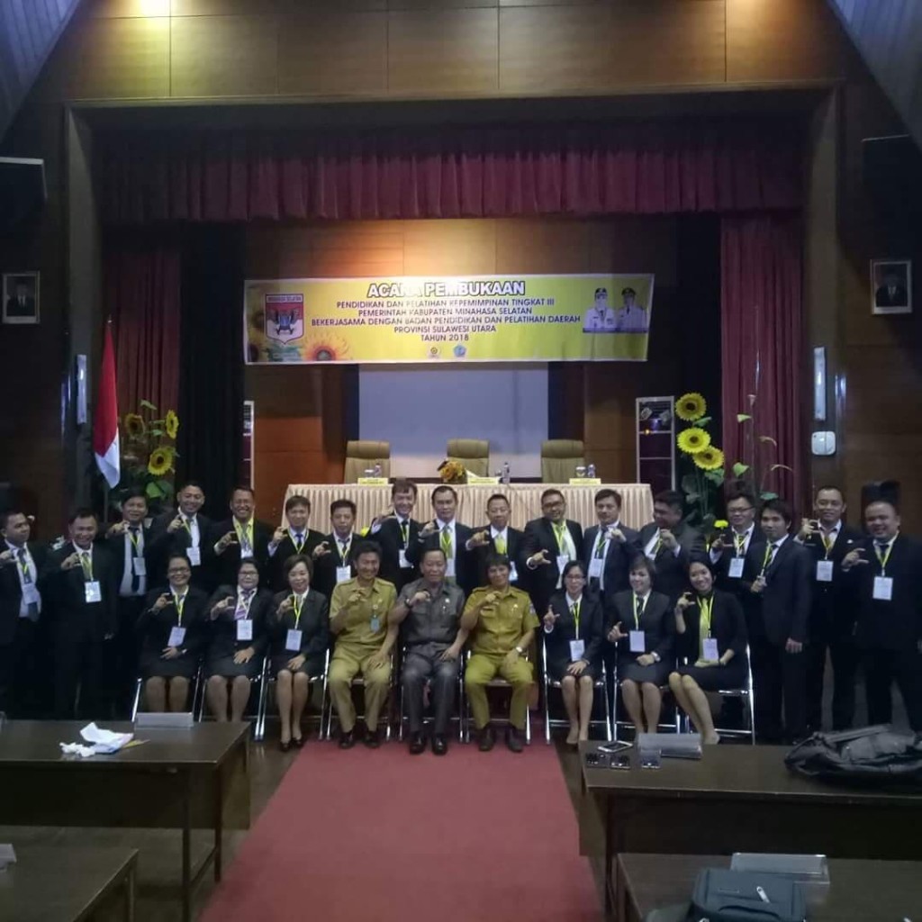 Tingkatkan SDM, Puluhan ASN di Minsel Ikut Diklat Pim III