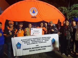 Pemprov Sulut Terus Awasi Pemberian Bantuan Bencana di Palu, Sigi dan Donggala