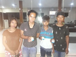 Empat Anak Mudah Mabuk Lem, di Amankan Patroli Rayon