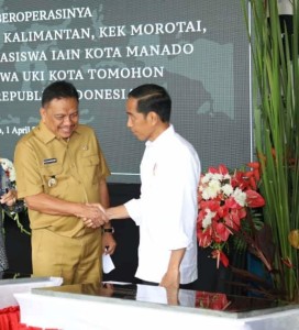 Olly Dondokambey Dampingi Jokowi Resmikan KEK Bitung (I)
