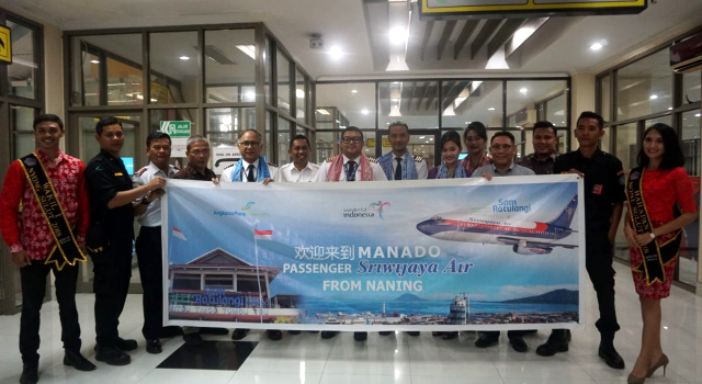 Resmi Buka Penerbangan Nanning – Manado, Sriwijaya Air Dorong Industri Pariwisata Sulut