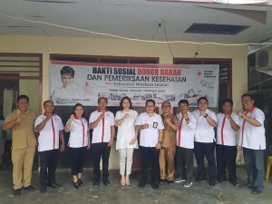 PMI Minsel Gelar Baksos Donor Darah dan Cek Kesehatan Gratis di Kecamatan Tompasobaru