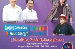 Iwan Fals, Saykoji dan Bassgilano Hibur Closing Ceremony Manado Fiesta 2019