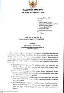 Surat edaran Walikota