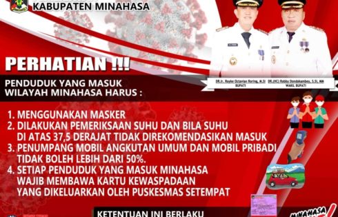 Ingin Masuk Wilayah Minahasa, Harus Patuhi Hal Ini !