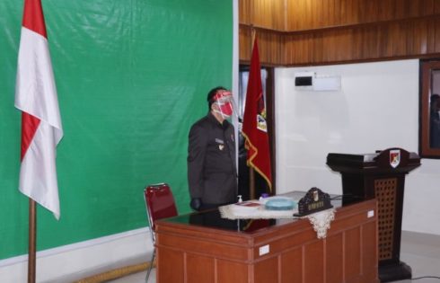 ROR Ikuti Paripurna DPRD Minahasa via Vicon