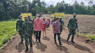 Didampingi Sekda Minahasa, Pangdam XIII Merdeka Kunjungi Lokasi TMMD