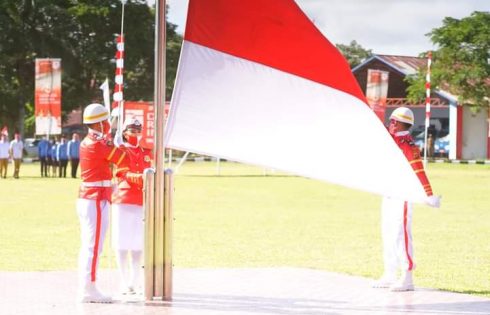 HUT ke 75 RI Berlangsung Khidmat di Minahasa
