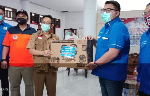 KNPI Sulut Salurkan Bantuan Bencana