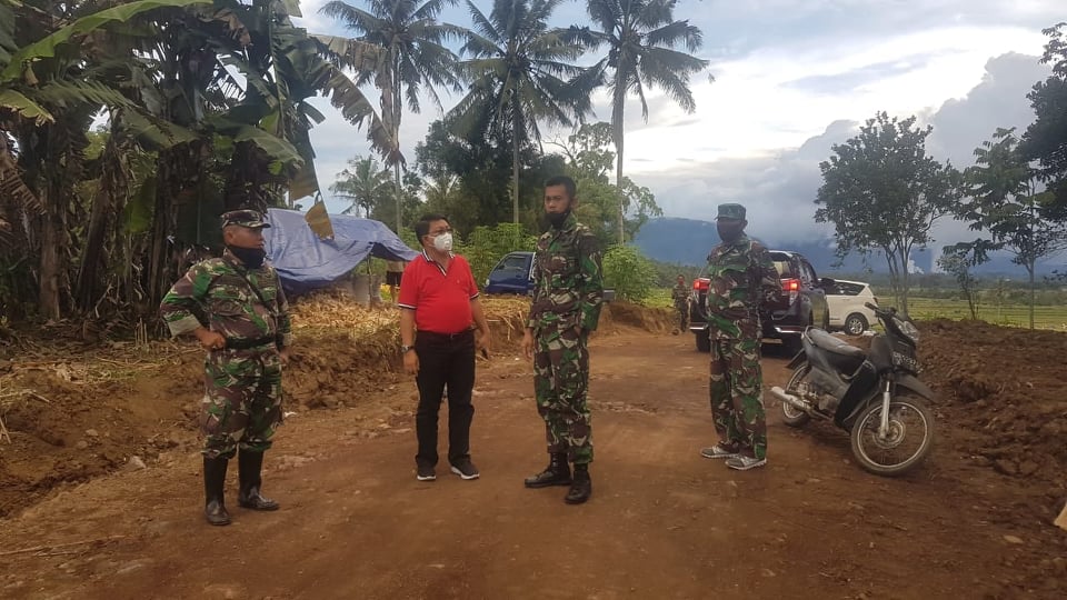 Didampingi Pejabat Teras Minahasa, Dandim 1302 Tinjau Lokasi Pembukaan TMMD