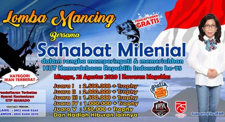Tuai Animo Masyarakat, Lomba Mancing Sahabat Milenial bakal diikuti 500 Peserta