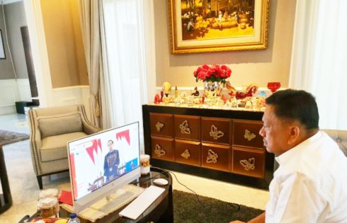 Dihadiri Olly, Jokowi Pidato di Aksi Nasional Pencegahan Korupsi